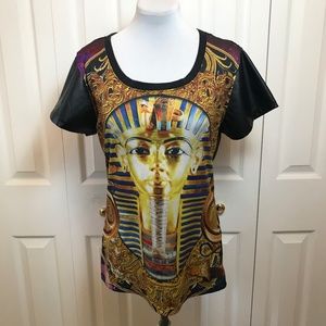 Soho Babe NYC King Tut Egyptian Top Vegan Sleeves
